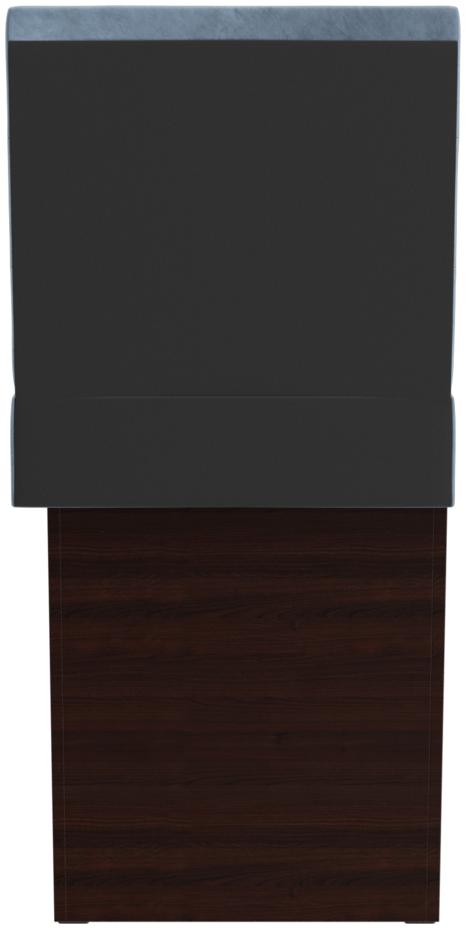Abbildung Right end element 60 cm Ripple Rückansicht