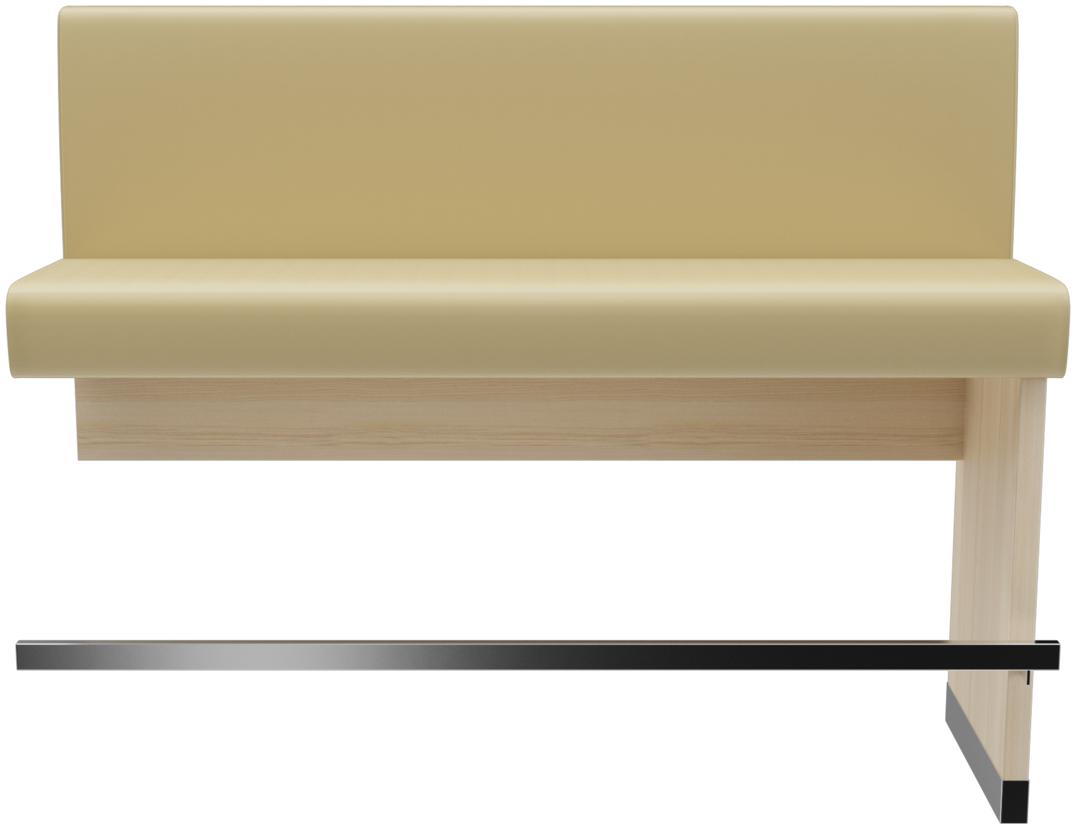 Abbildung Extension/end element 150 cm H-Line Vorderansicht