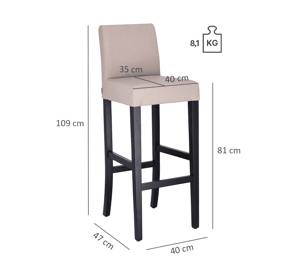 Abbildung Tabouret de bar Debby