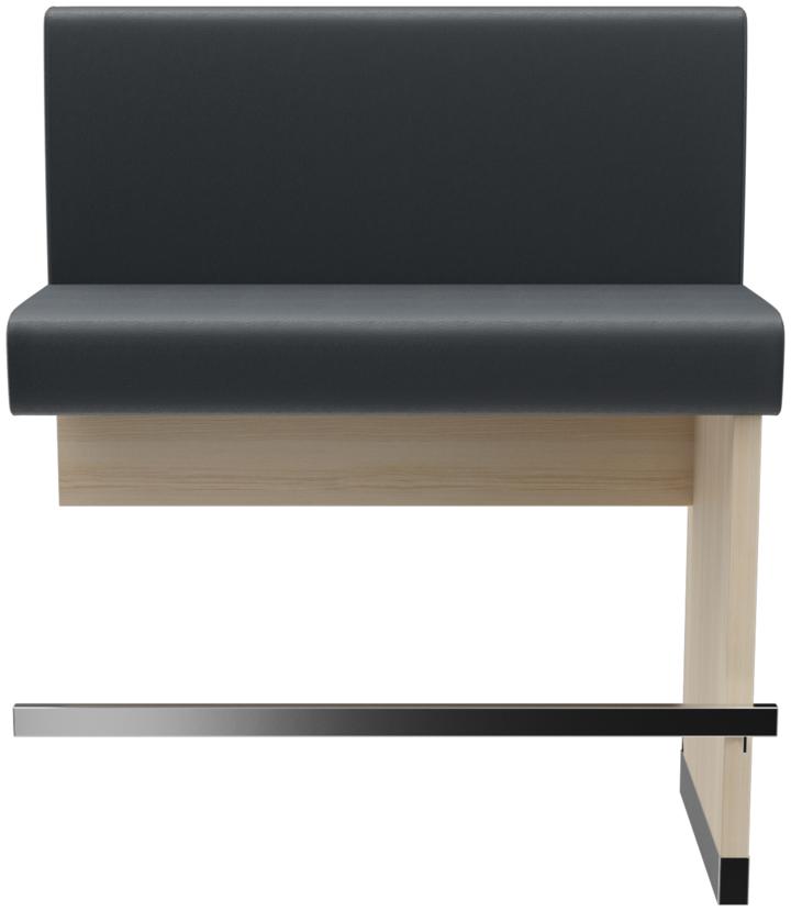 Abbildung Extension/End element 100 cm H-Line Vorderansicht