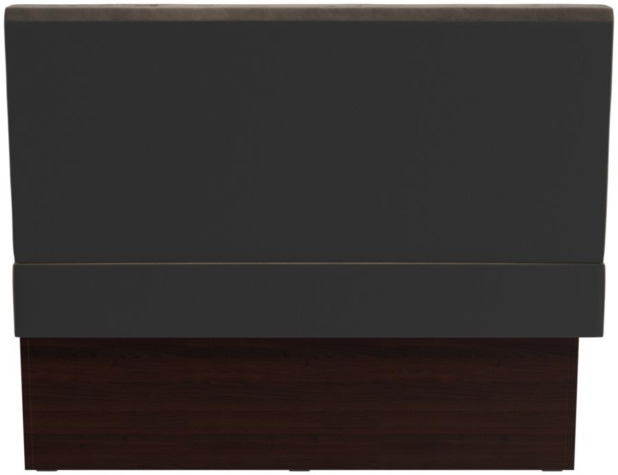 Abbildung Left-hand end element 120 cm Ripple Rückansicht