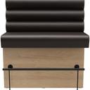 Abbildung Right-hand end element 120cm Ripple Vorderansicht