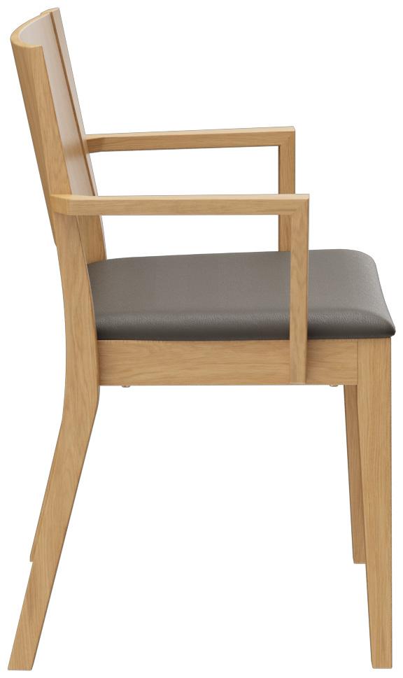 Abbildung Chaise à accoudoirs Quin Seitenansicht