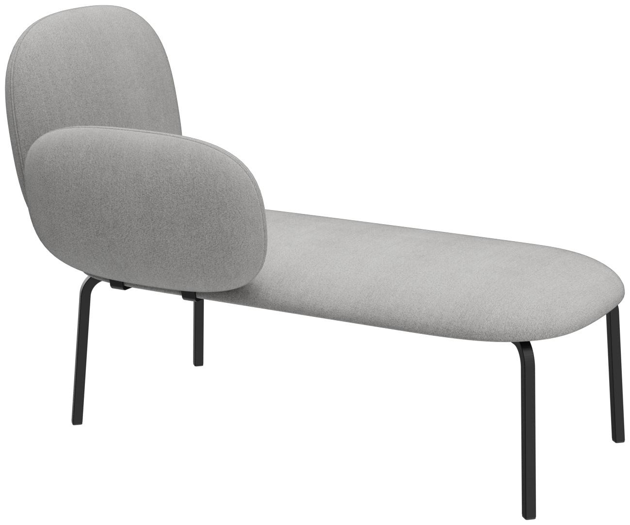 Abbildung Chaise longue rechts Liberty Schrägansicht