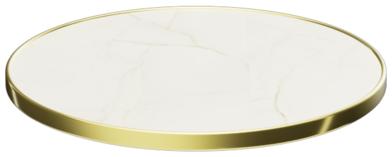 Abbildung Tischplatte Easy Gold Seitenansicht