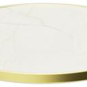 Abbildung Tischplatte Easy Gold Seitenansicht