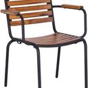Abbildung Chaise à accoudoirs Bran Schrägansicht