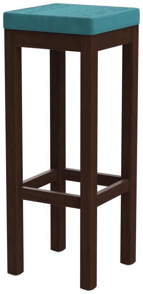 Abbildung Barhocker Delu Schrägansicht