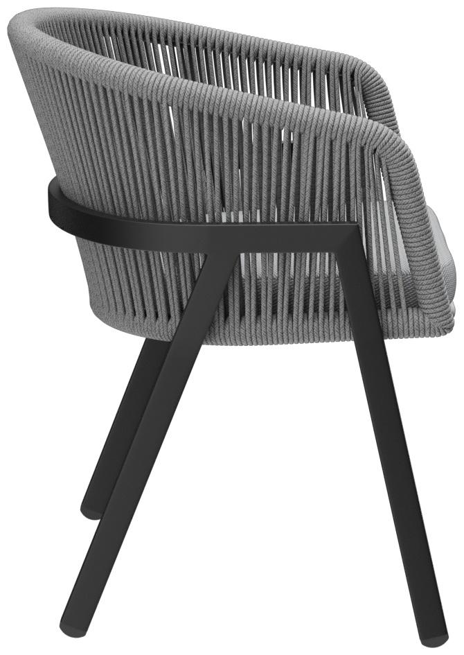 Abbildung Chaise à accoudoirs Maviel Seitenansicht