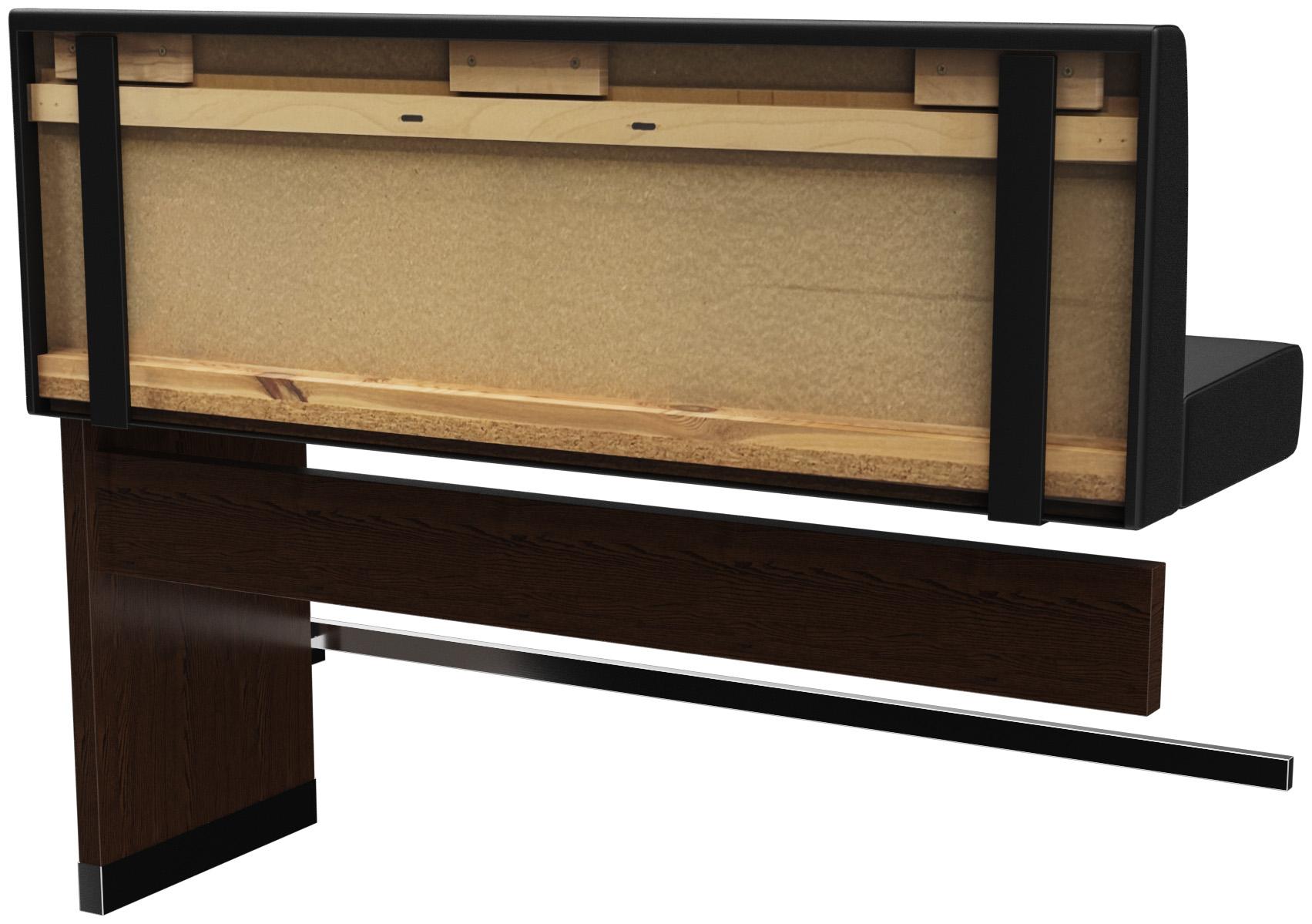 Abbildung Anbau-/Abschlusselement 150 cm H-Line Schrägansicht