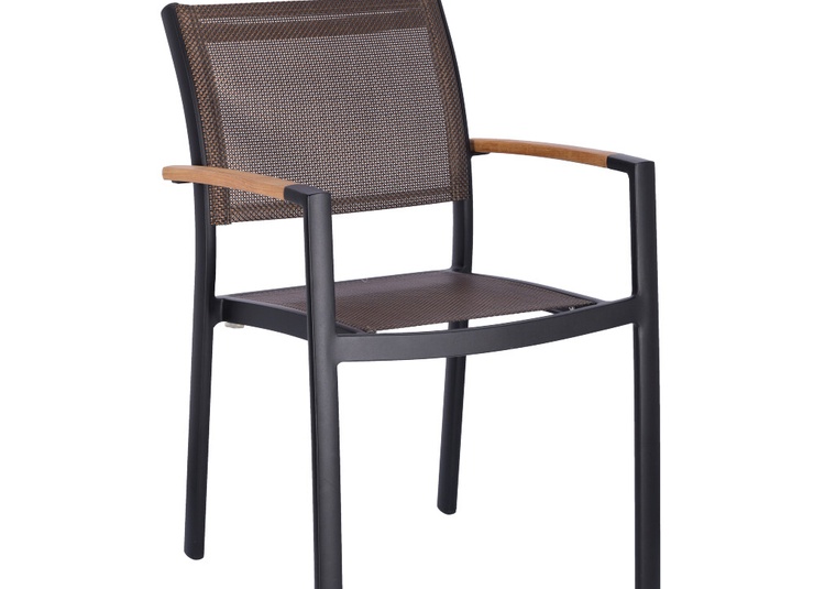 Abbildung Chaise à accoudoirs Tano Schrägansicht