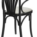 Abbildung Chaise à accoudoirs Greta Schrägansicht