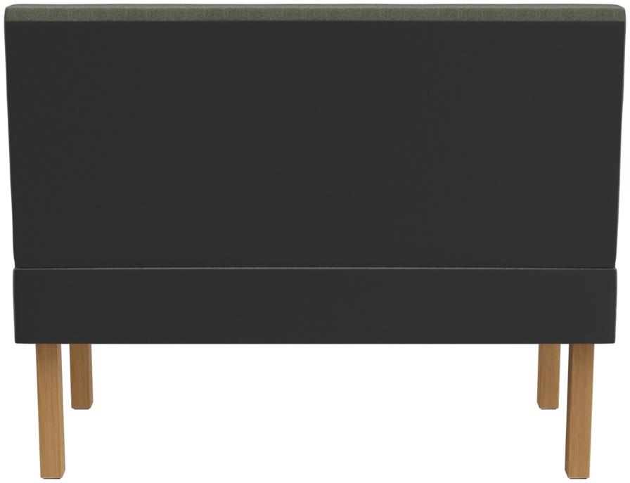 Abbildung Left-hand end element 120 cm Ripple Rückansicht