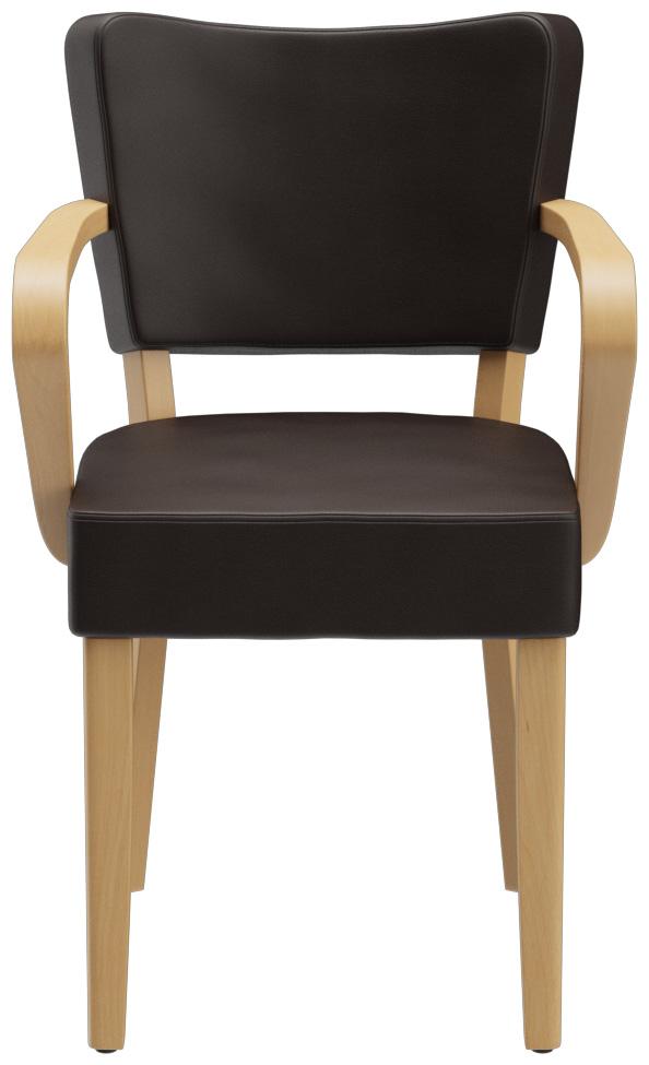 Abbildung Chaise à accoudoirs Damara Vorderansicht