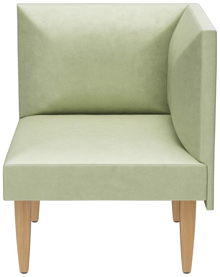 Abbildung Rechts eindstuk/afsluitelement Tuya B Vorderansicht