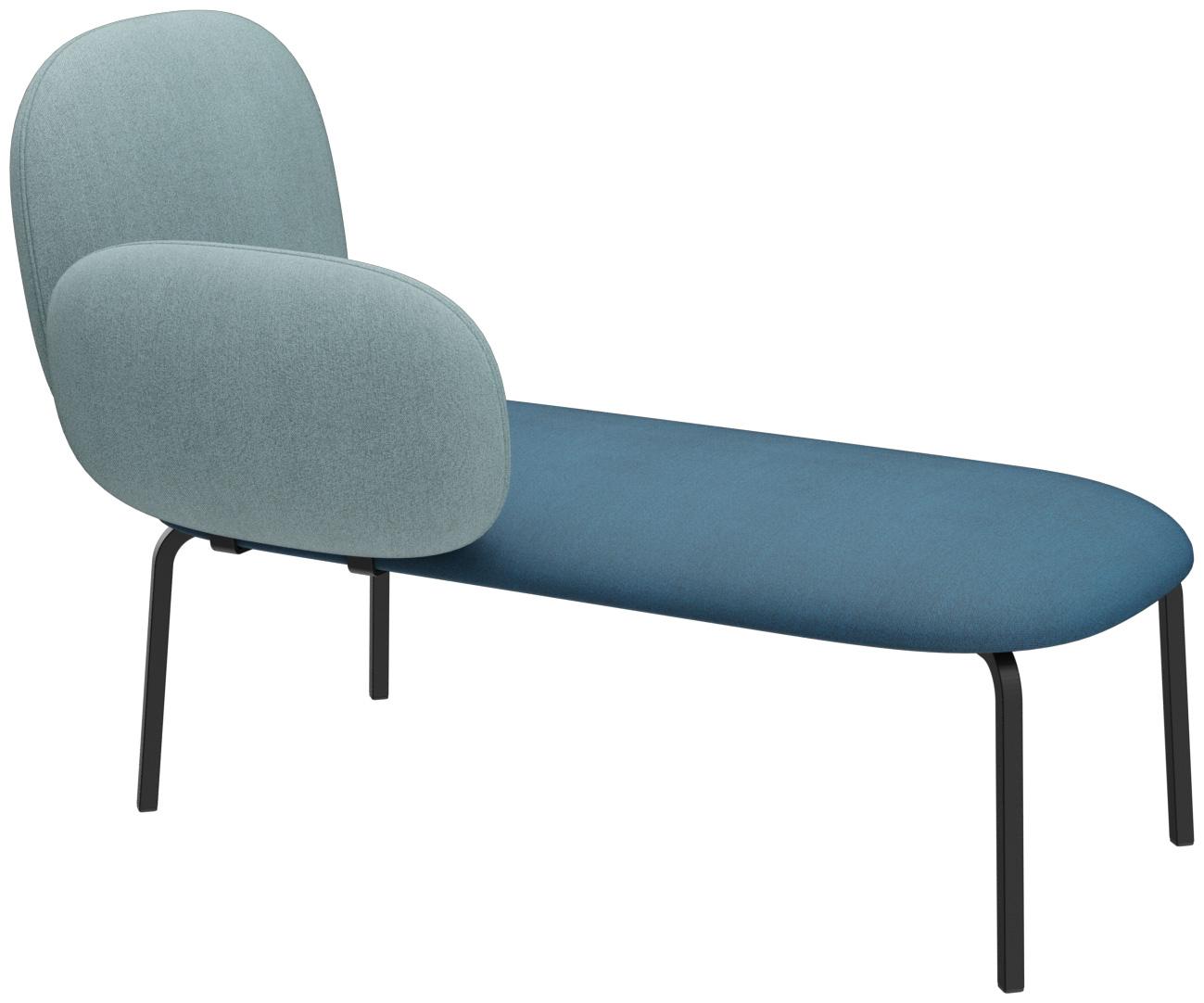 Abbildung Chaise longue rechts Liberty Schrägansicht