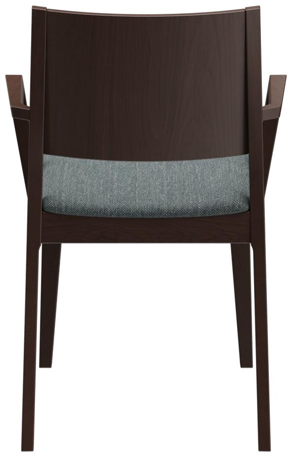 Abbildung Chaise à accoudoirs Quin Rückansicht