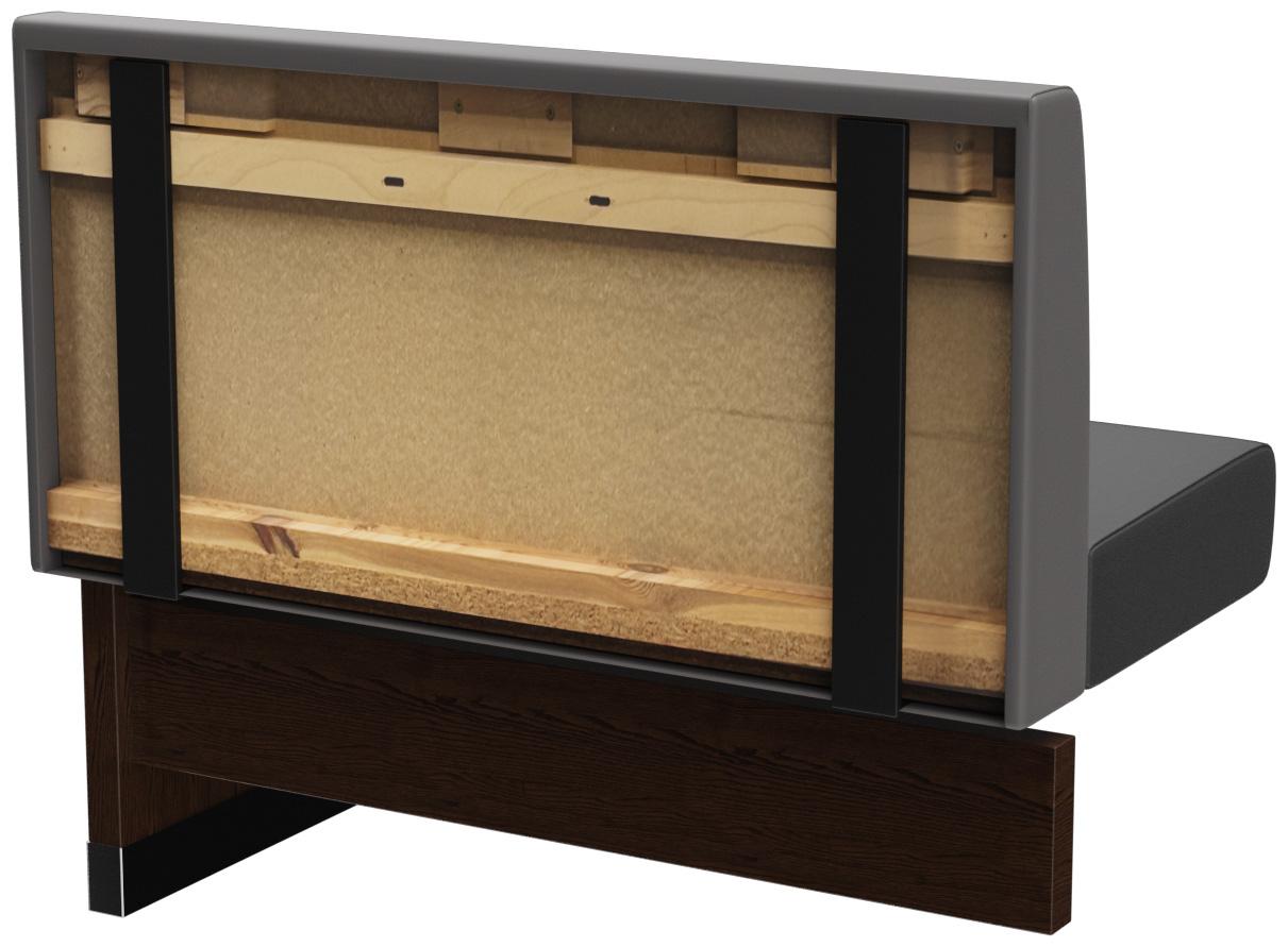 Abbildung Anbau-/Abschlusselement 100 cm H-Line Schrägansicht