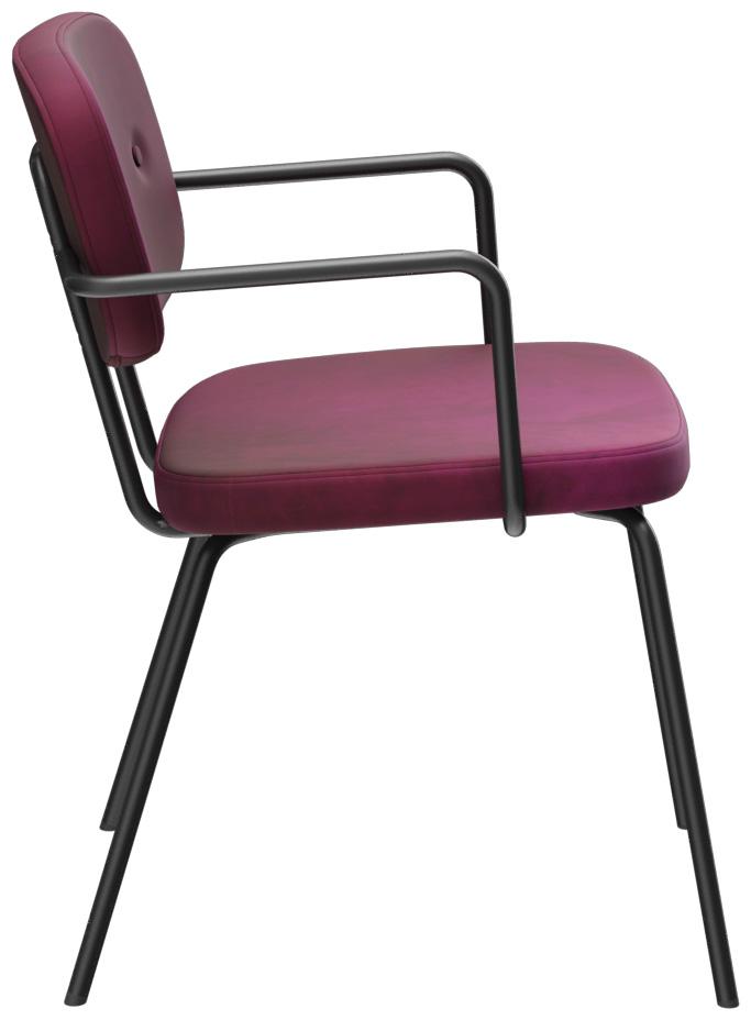 Abbildung Chaise à accoudoirs Vayo Seitenansicht