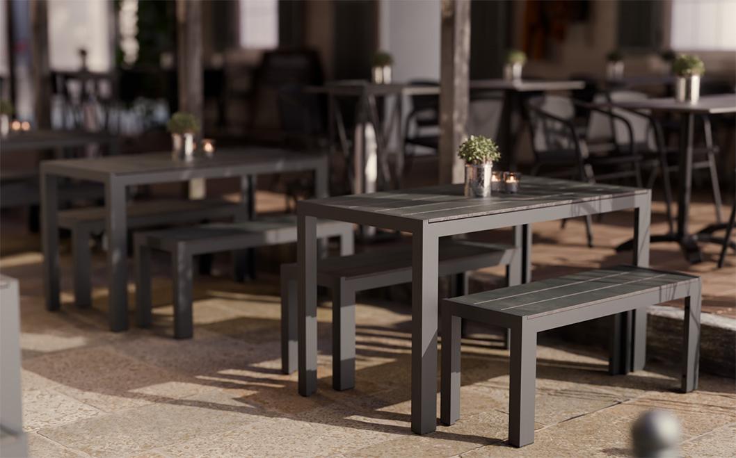 Abbildung 3-Sitzer-Bank Torger Ambiente