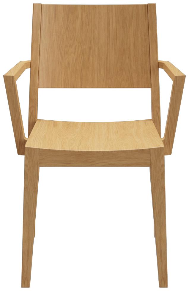 Abbildung Chaise à accoudoirs Quin Vorderansicht