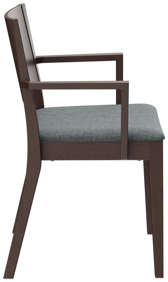 Abbildung Chaise à accoudoirs Quin Seitenansicht