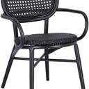 Abbildung Chaise à accoudoirs Madalina Schrägansicht