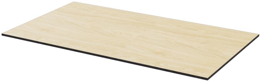 Abbildung Tischplatte Compact Slim Schrägansicht