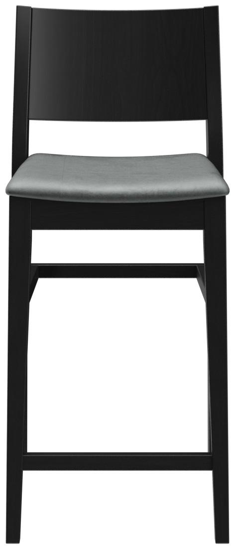 Abbildung halbhoher Hocker Quin Vorderansicht