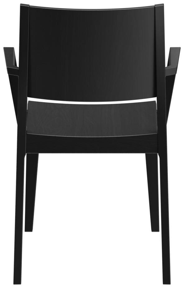 Abbildung Chaise à accoudoirs Quin Rückansicht
