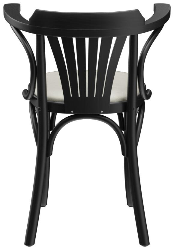 Abbildung Chaise à accoudoirs Greta Rückansicht