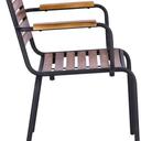 Abbildung Chaise à accoudoirs Bran Seitenansicht