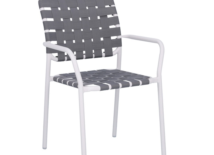 Abbildung Chaise à accoudoirs Brigo Schrägansicht