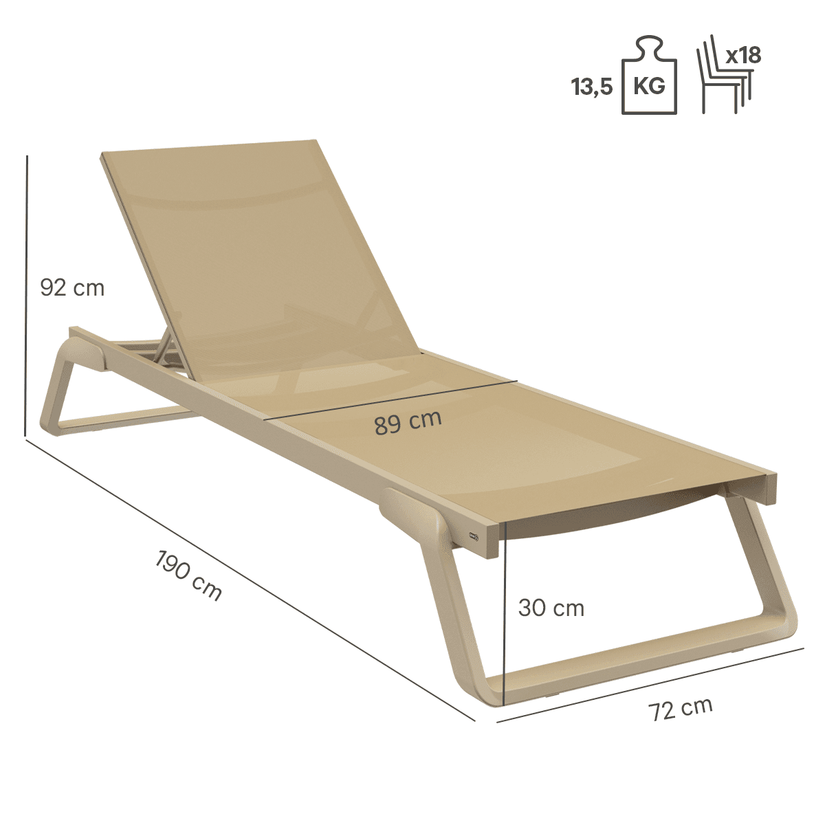 Abbildung chaise longue Selina