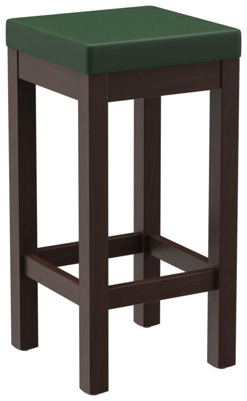 Abbildung halbhoher Hocker Delu Schrägansicht