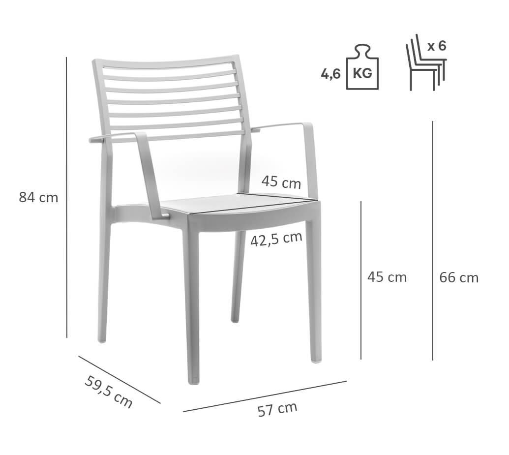 Abbildung Chaise à accoudoirs Awon