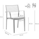 Abbildung Chaise à accoudoirs Awon