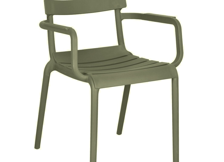 Abbildung Chaise à accoudoirs Estela Schrägansicht