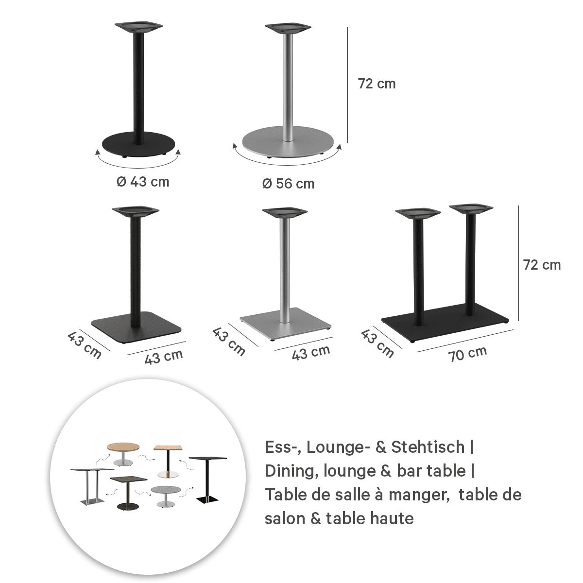 Abbildung table à manger Kerst Slim