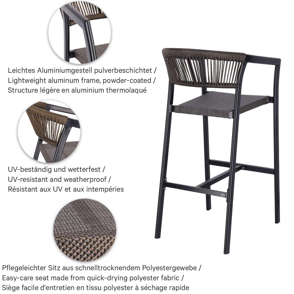 Abbildung Tabouret de bar Malida