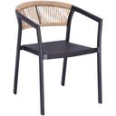 Abbildung Chaise à accoudoirs Malida Schrägansicht