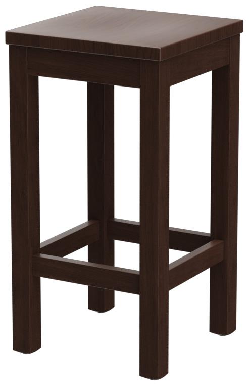 Abbildung halbhoher Hocker Delu Schrägansicht