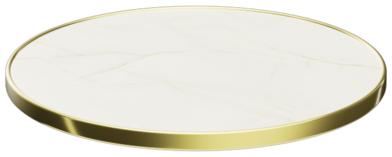 Abbildung Tischplatte Easy Gold Schrägansicht