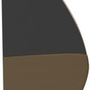 Abbildung Abschlusselement links D-Line Seitenansicht