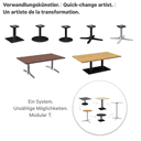 Abbildung table basse Modular T