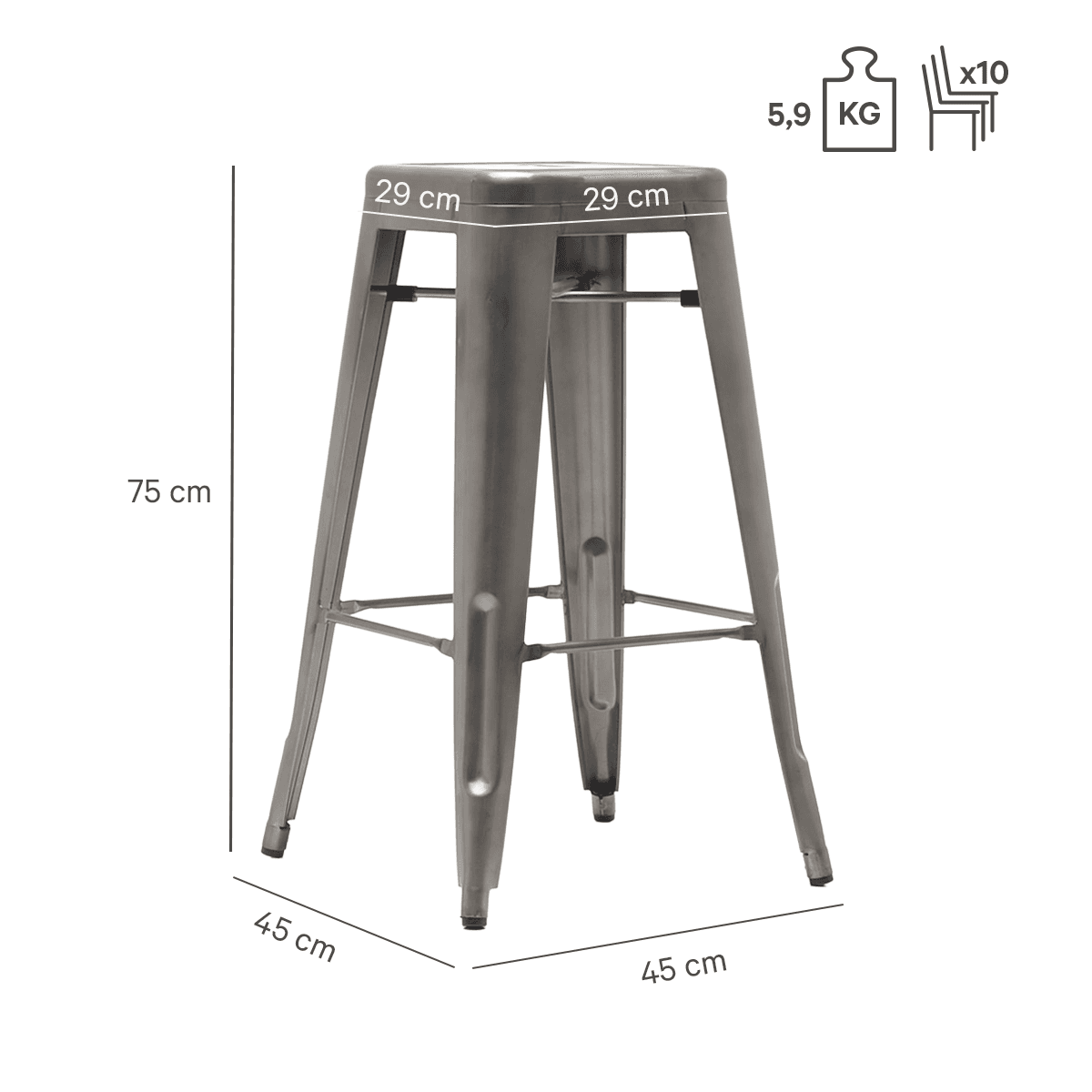 Abbildung Tabouret de bar Patra
