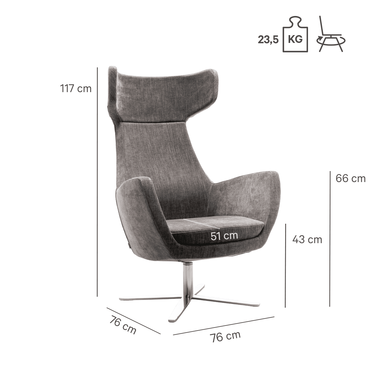 Abbildung fauteuil Dustin