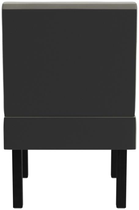 Abbildung Right end element 60 cm Ripple Rückansicht