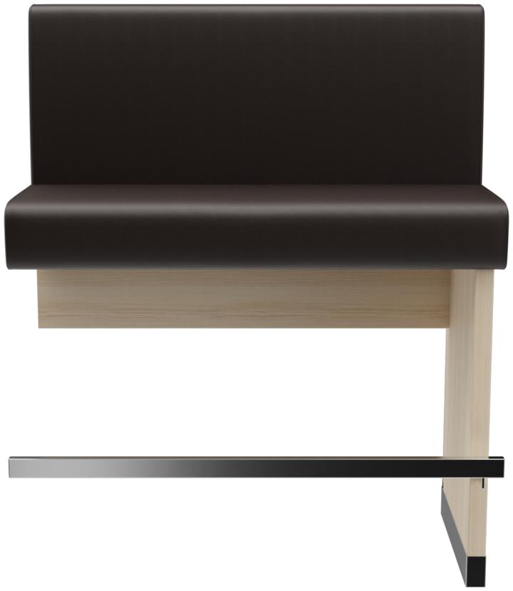 Abbildung Extension/End element 100 cm H-Line Vorderansicht
