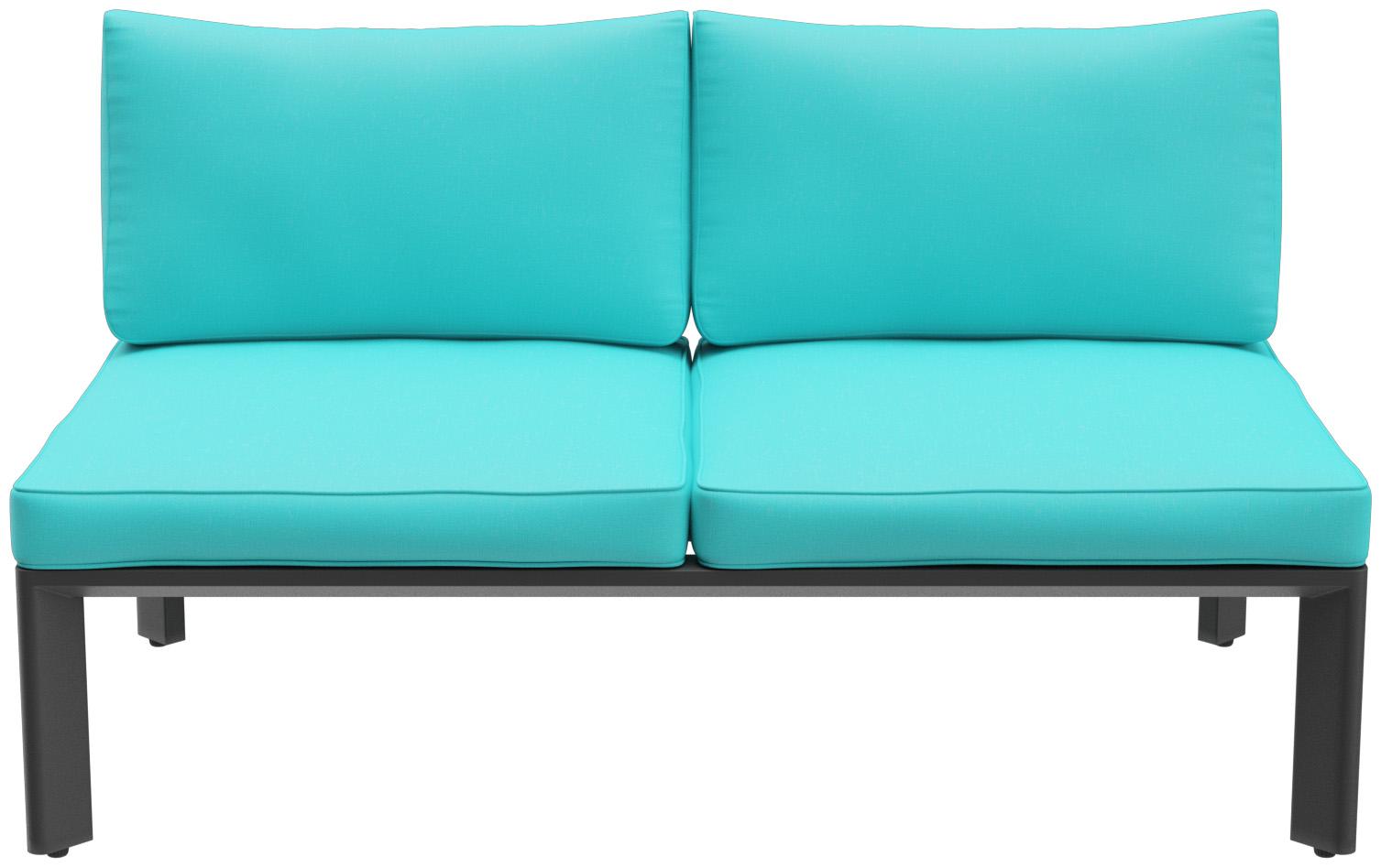 Abbildung 2-Sitzer-Element Lorcan Vorderansicht